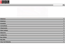 Tablet Screenshot of gordon-inc.com